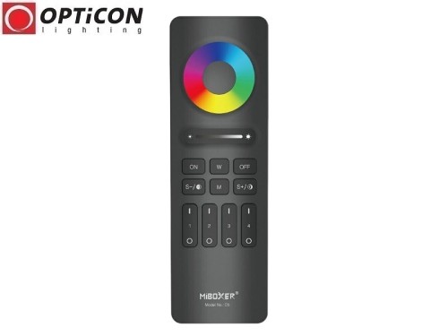 Pilot Milight / Miboxer C5 5in1 Mono / CCT / RGB / RGBW 4x Strefowy Radiowy 2,4G Czarny (1)