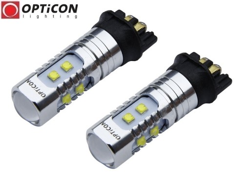 Volvo V40 II - Światła do jazdy dziennej LED DRL Pw24W OPTICON Standard - Zestaw 2 żarówki