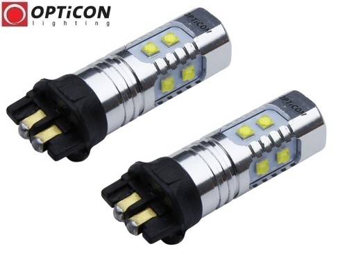 Volvo V40 II - Światła do jazdy dziennej LED DRL Pw24W OPTICON Standard - Zestaw 2 żarówki