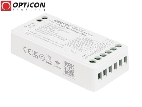 Sterownik Cyfrowych Taśm LED Miboxer 5in1 SPIR5 Digital SPI 10A 12V / 24V DC Radiowy 2,4G