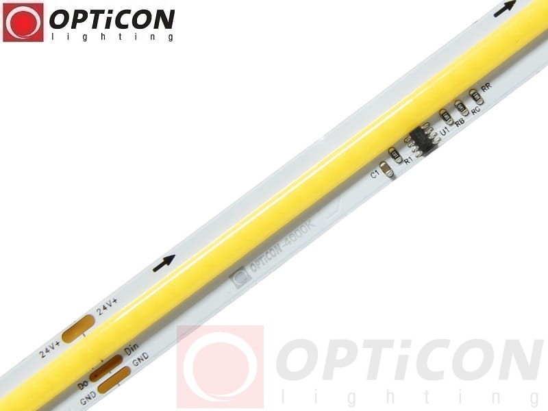 Taśma LED 24V COB 1800 SMD 11mm IP65 12W/m Biały Neutralny 4000K Cyfrowa Digital SPI WS2811