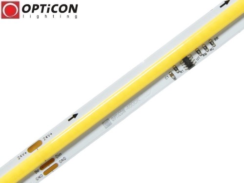Taśma LED 24V COB 1800 SMD 11mm IP65 12W/m Biały Neutralny 4000K Cyfrowa Digital SPI WS2811