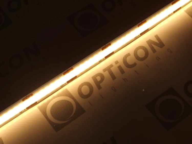 Taśma LED 12V COB 1600 SMD 9mm IP65 8W/m Biały Ciepły 2700K OPTICON PREMIUM