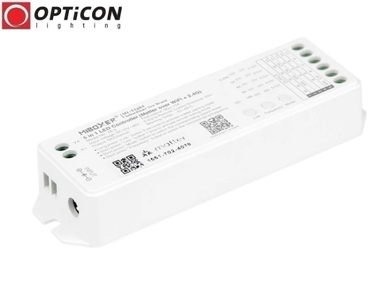 Sterownik Taśm LED Miboxer 5in1 ML5 15A 12V / 24V DC 2,4G Matter Over Wi-Fi