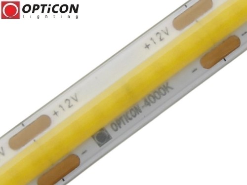 Taśma LED 12V COB 1600 SMD 9mm IP65 8W/m Biały Neutralny 4000K OPTICON PREMIUM
