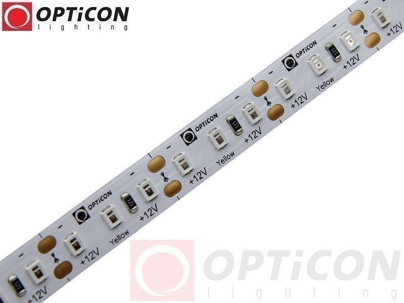 Taśma LED 12V 600 SMD 2835 10mm IP20 19,2W/m Kolor Żółty OPTICON PREMIUM