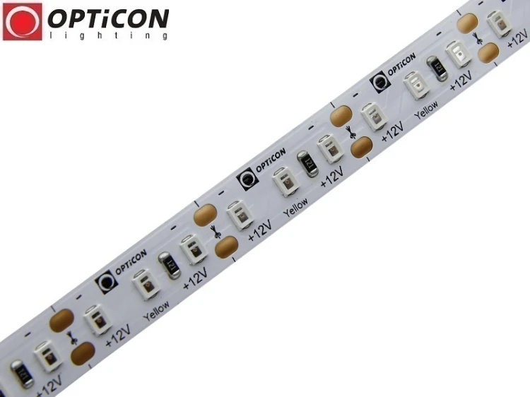 Taśma LED 12V 600 SMD 2835 10mm IP20 19,2W/m Kolor Żółty OPTICON PREMIUM