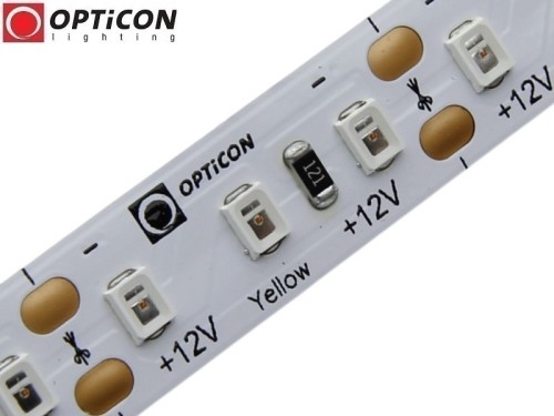 Taśma LED 12V 600 SMD 2835 10mm IP20 19,2W/m Kolor Żółty OPTICON PREMIUM