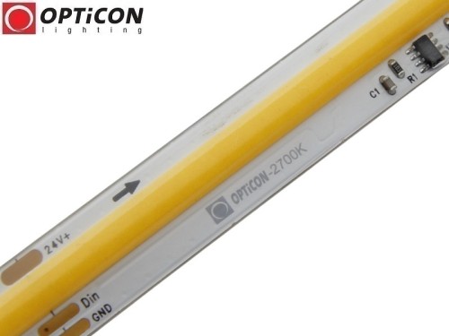 Taśma LED 24V COB 1800 SMD 11mm IP65 12W/m Biały Ciepły 2700K Cyfrowa Digital SPI WS2811