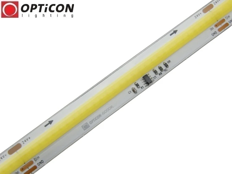 Taśma LED 24V COB 1800 SMD 11mm IP65 12W/m Biały Zimny 6000K Cyfrowa Digital SPI WS2811