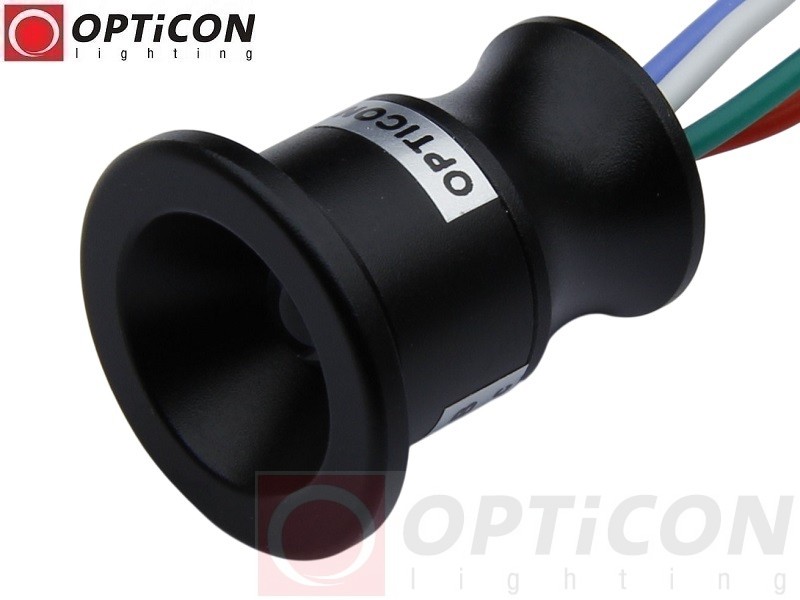 Moduł LED 1W 12V DC 60st IP65 Wielokolorowy RGB OPTICON - Obudowa Czarna