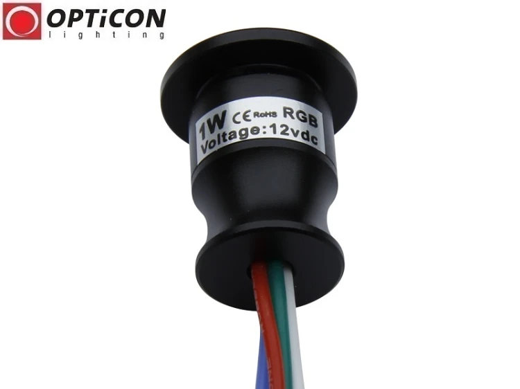 Moduł LED 1W 12V DC 60st IP65 Wielokolorowy RGB OPTICON - Obudowa Czarna