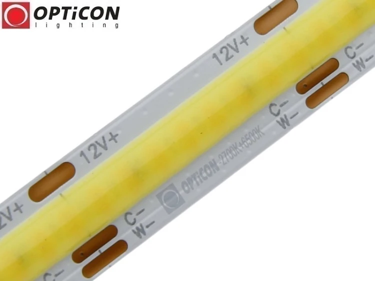 Taśma LED 12V COB 3040 SMD 10mm IP20 14W Multiwhite CCT 2700K 6500K OPTICON PREMIUM