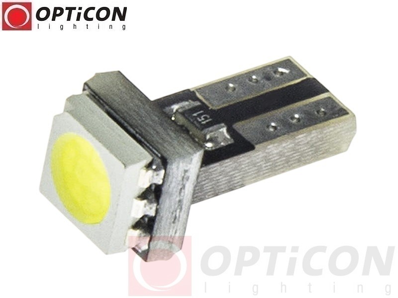 Żarówka Led W1,2W T5 R5 1x SMD5050 12V Biały Zimny 6000K