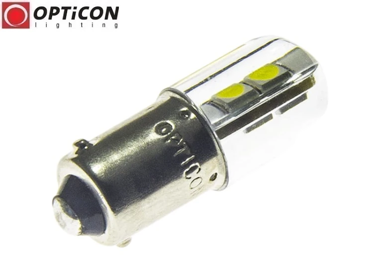 Żarówka Led H6W Bax9s 4x SMD3030 12V Biały Zimny 6000K OPTICON PREMIUM
