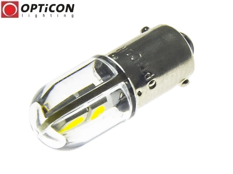 Żarówka Led T4W Ba9s 4x SMD3030 12V Biały Zimny 6000K OPTICON PREMIUM