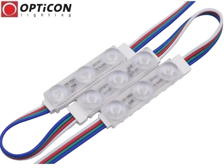 Moduł LED 12V 1W IP68 180st 3x SMD2835 RGB
