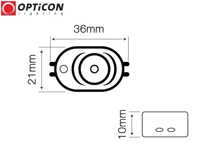 Moduł LED 12V 1W IP67 180st 1x SMD2835 Biały Neutralny 4000K