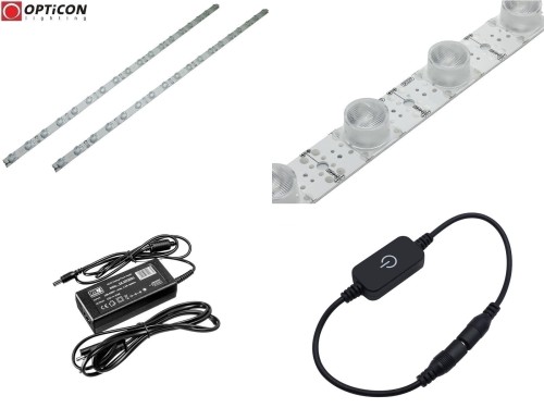 Lampa Smugowa LED IP20 200cm 56W 10x60st 18x SMD3030 Biały Ciepły 3000K z zasilaczem 230V