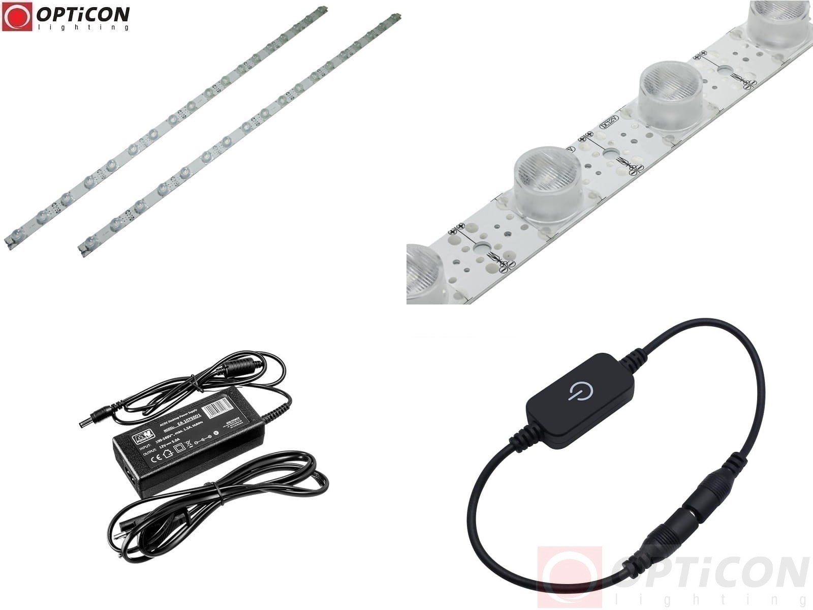 Lampa Smugowa LED IP20 200cm 28W 10x60st 18x SMD3030 Biały Neutralny 4000K z zasilaczem 230V