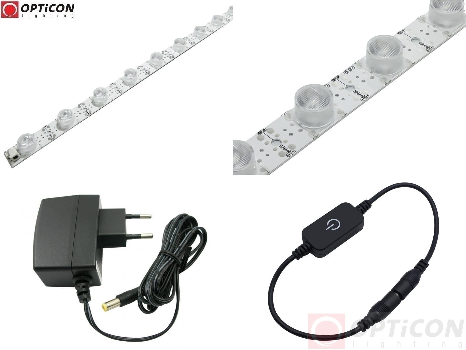 Lampa Smugowa LED IP20 100cm 28W 10x60st 18x SMD3030 Biały Neutralny 4000K z zasilaczem 230V
