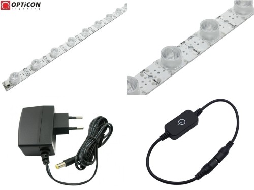 Lampa Smugowa LED IP20 100cm 28W 10x60st 18x SMD3030 Biały Neutralny 4000K z zasilaczem 230V