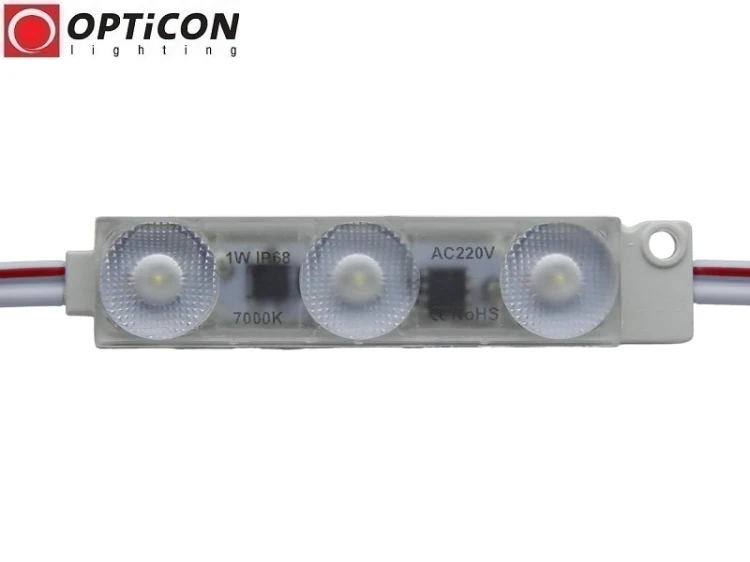 Moduł LED 230V AC 1W IP68 175st 3x SMD2835 Biały Zimny 7000K