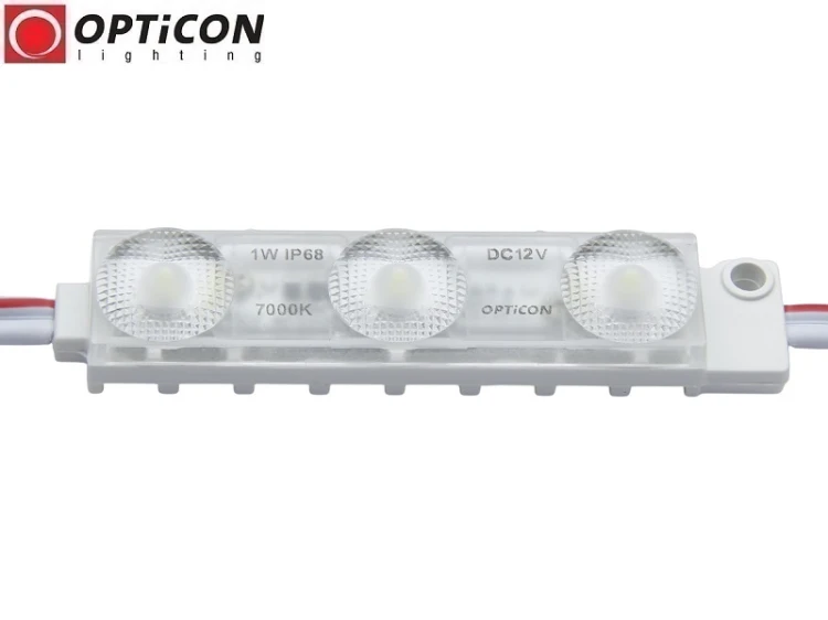 Moduł LED 12V 1W IP68 175st 3x SMD2835 Biały Zimny 7000K