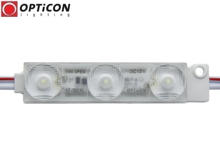 Moduł LED 12V 1W IP68 175st 3x SMD2835 Biały Zimny 10000K