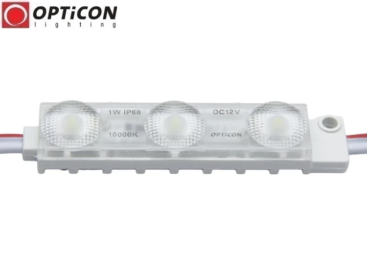 Moduł LED 12V 1W IP68 175st 3x SMD2835 Biały Zimny 10000K