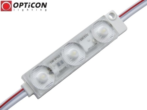 Moduł LED 12V 1W IP68 175st 3x SMD2835 Biały Neutralny 4000K
