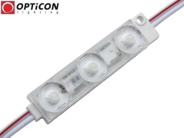 Moduł LED 12V 1W IP68 175st 3x SMD2835 Biały Neutralny 4000K