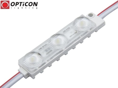 Moduł LED 12V 1W IP68 175st 3x SMD2835 Biały Neutralny 4000K