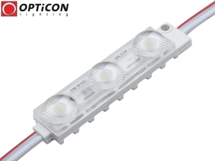 Moduł LED 12V 1W IP68 175st 3x SMD2835 Biały Neutralny 4000K