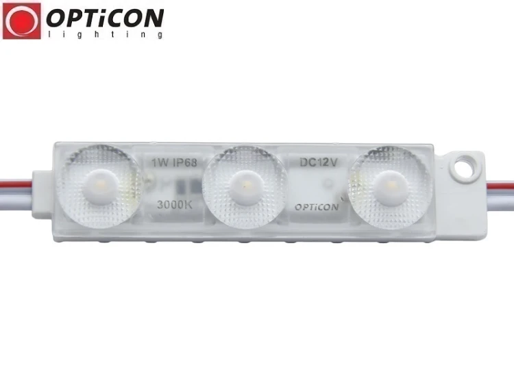 Moduł LED 12V 1W IP68 175st 3x SMD2835 Biały Ciepły 3000K