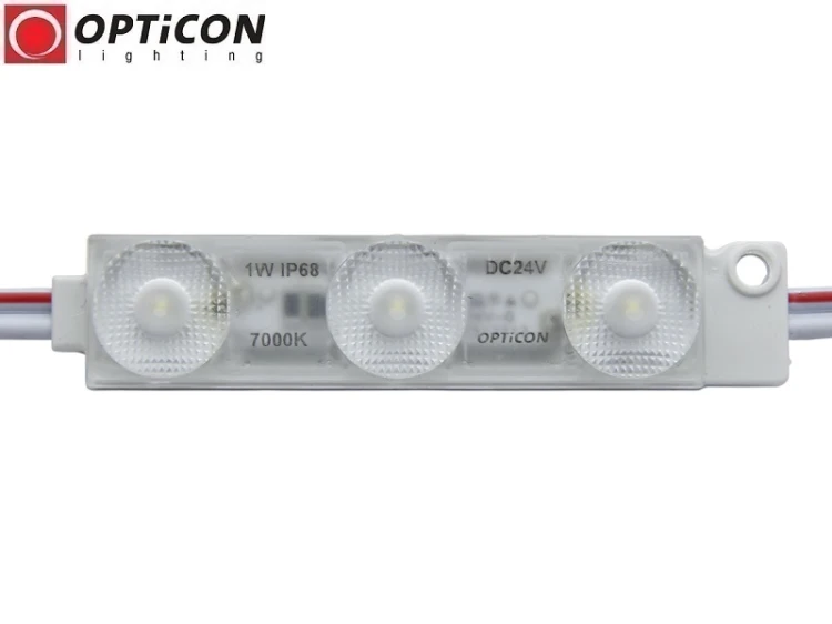 Moduł LED 24V 1W IP68 175st 3x SMD2835 Biały Zimny 7000K