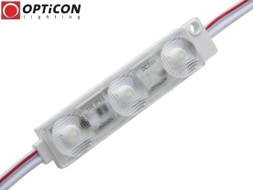 Moduł LED 24V 1W IP68 175st 3x SMD2835 Biały Neutralny 4000K