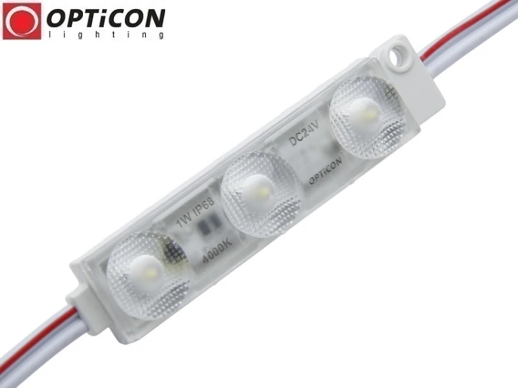 Moduł LED 24V 1W IP68 175st 3x SMD2835 Biały Neutralny 4000K