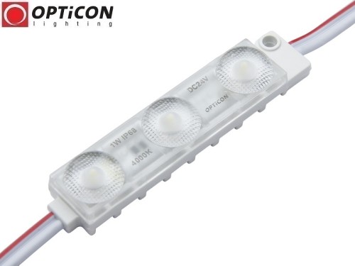 Moduł LED 24V 1W IP68 175st 3x SMD2835 Biały Neutralny 4000K
