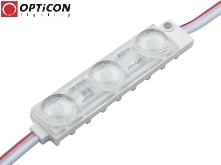 Moduł LED 24V 1W IP68 175st 3x SMD2835 Biały Neutralny 4000K