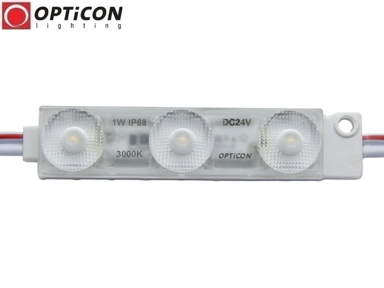 Moduł LED 24V 1W IP68 175st 3x SMD2835 Biały Ciepły 3000K