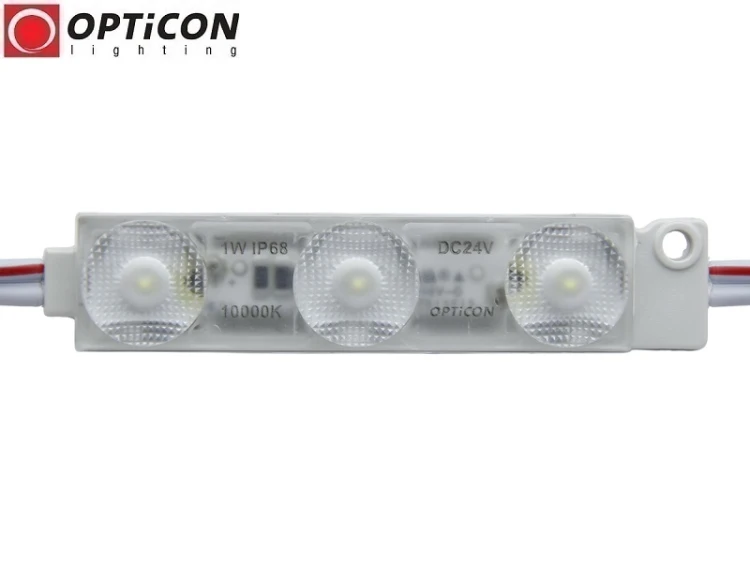 Moduł LED 24V 1W IP68 175st 3x SMD2835 Biały Zimny 10000K