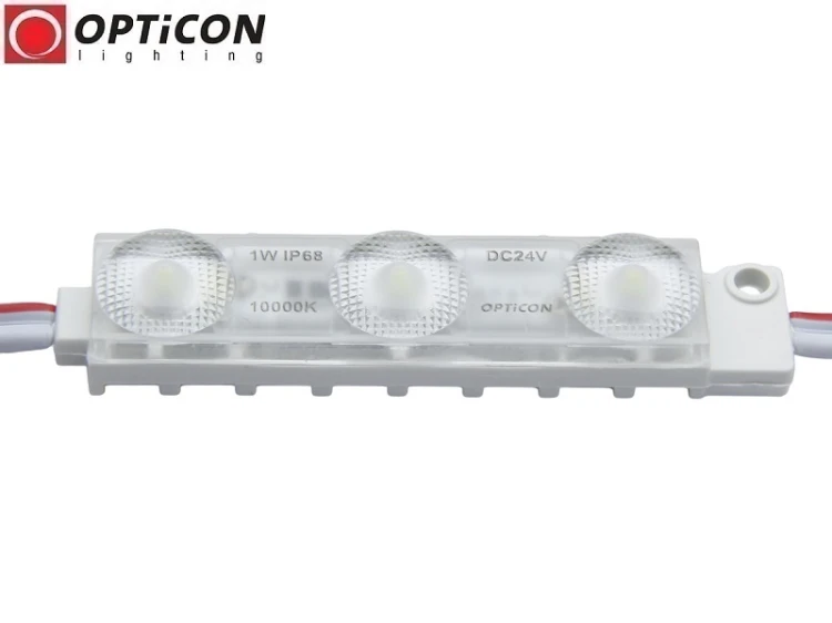 Moduł LED 24V 1W IP68 175st 3x SMD2835 Biały Zimny 10000K