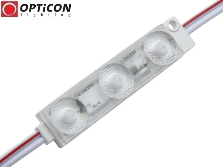 Moduł LED 24V 1W IP68 175st 3x SMD2835 Czerwony