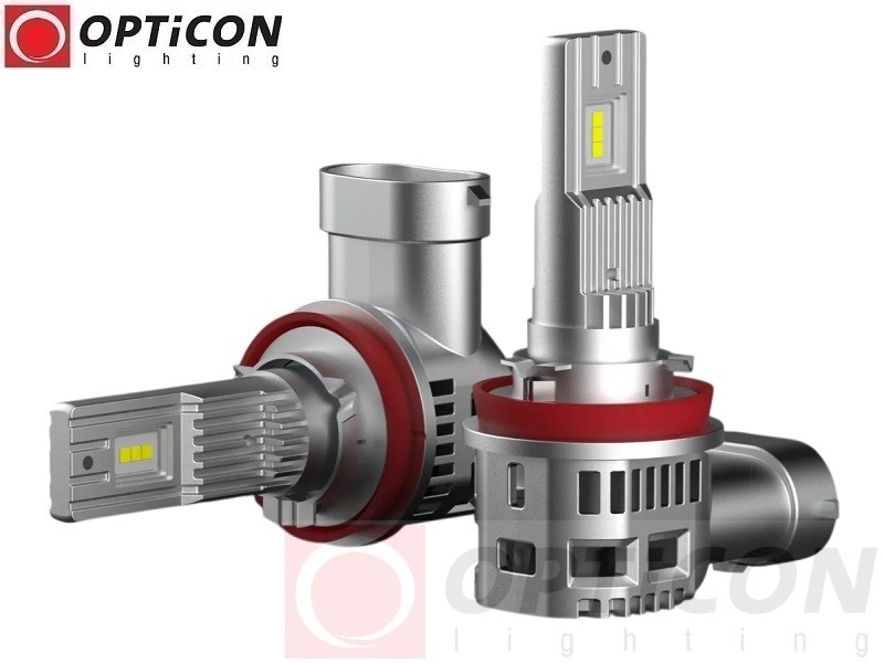 Żarówki Samochodowe LED H8 H9 H11 H16 20W 6000K 12V 24V DC OPTICON PREMIUM