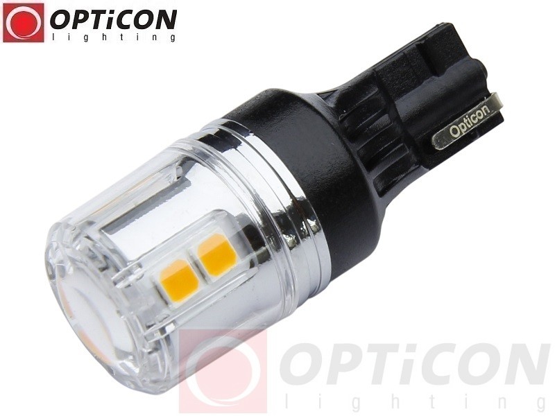Żarówka Led W16W T15 12V DC 12x SMD 3030 Pomarańczowy CANBUS OPTICON PREMIUM
