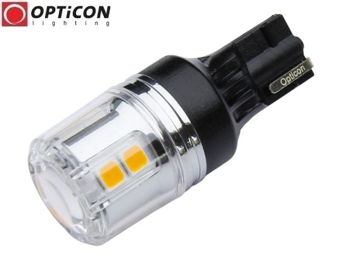 Żarówka Led W16W T15 12V DC 12x SMD 3030 Pomarańczowy CANBUS OPTICON PREMIUM