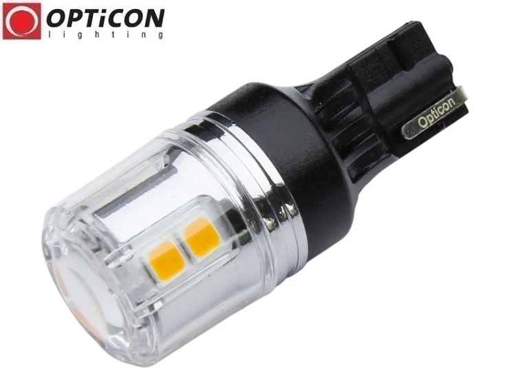Żarówka Led W16W T15 12V DC 12x SMD 3030 Pomarańczowy CANBUS OPTICON PREMIUM