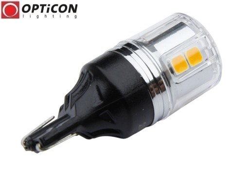 Żarówka Led W16W T15 12V DC 12x SMD 3030 Pomarańczowy CANBUS OPTICON PREMIUM