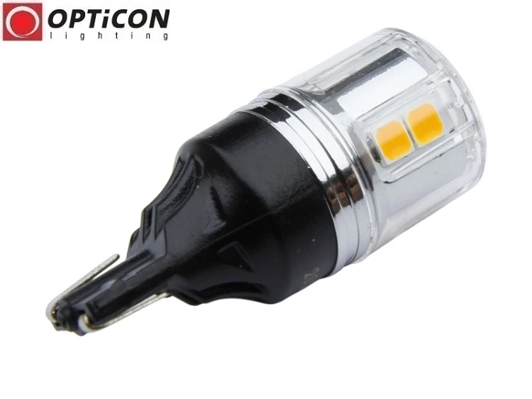 Żarówka Led W16W T15 12V DC 12x SMD 3030 Pomarańczowy CANBUS OPTICON PREMIUM
